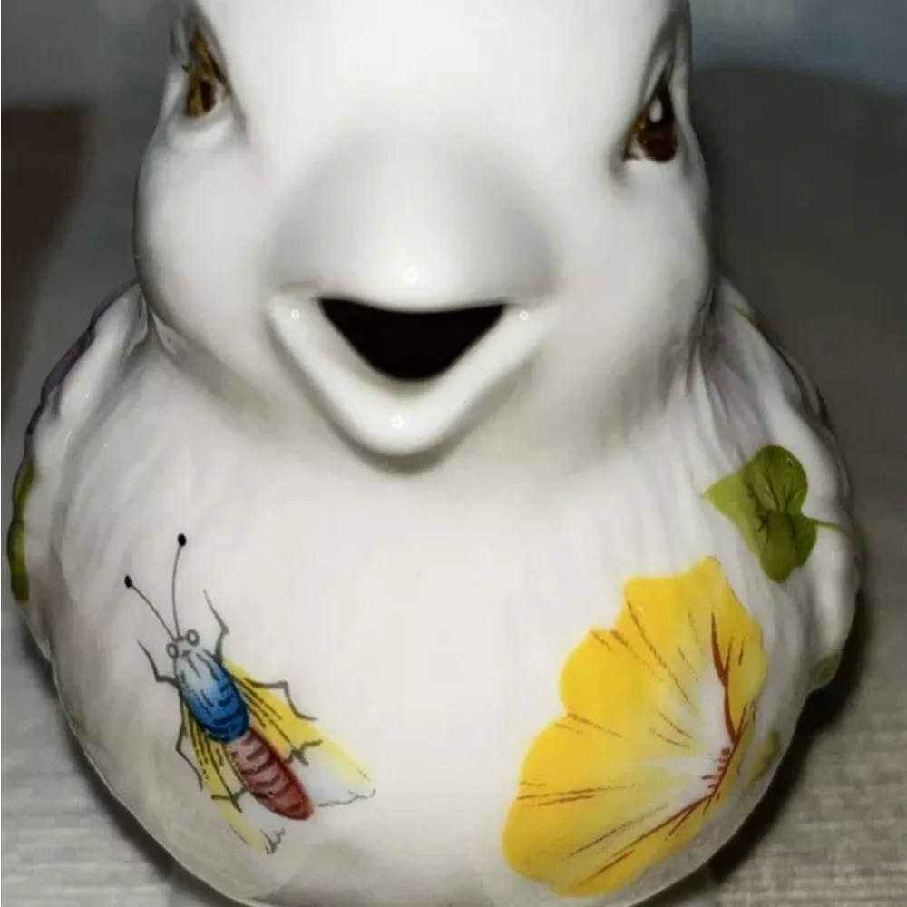 Gracie China tea creamer Bird with flowers